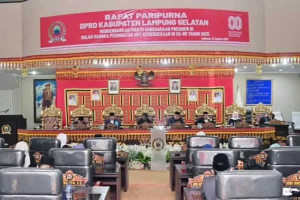 DPRD Lampung Selatan Gelar Rapat Paripurna HUT RI ke-80, Dengarkan Pidato Presiden Prabowo