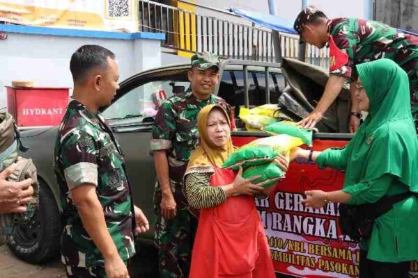 Dandim 0410/KBL Pantau Pasar Murah, TNI Ringankan Beban Ekonomi Warga Bandar Lampung