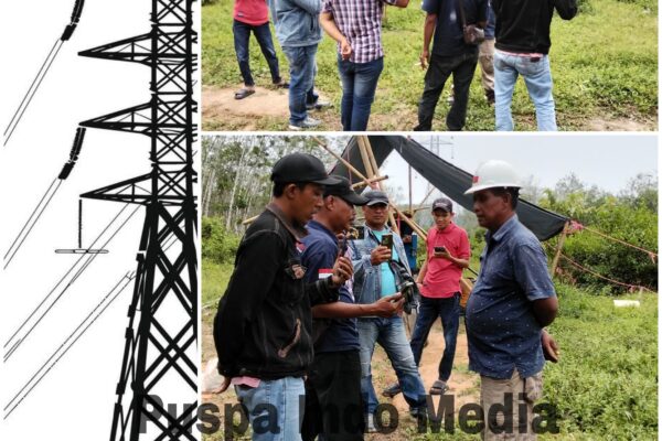 Minim Sosialisasi Terhadap Pemilik Lahan, Pembangunan SUTET di Penumangan Dihentikan Sementara